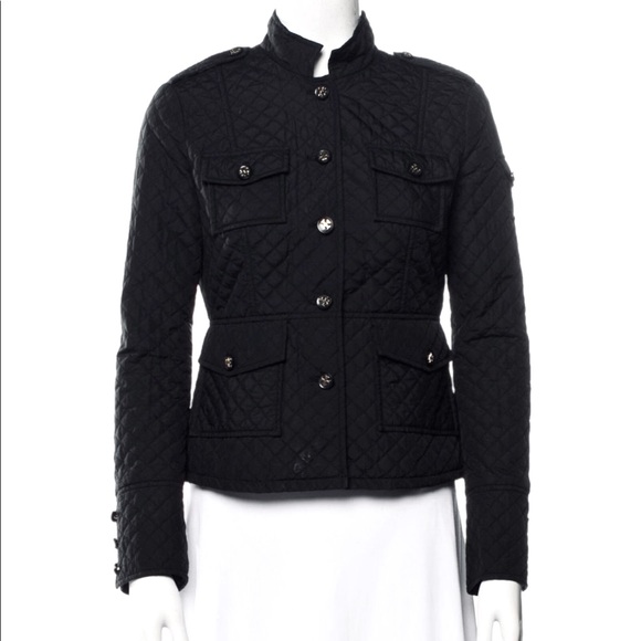 NWOT Tory Burch Black Quilted Jacket w/ Gold “T” Buttons Size 0 - PRISTINE - Picture 6 of 13